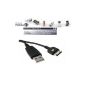 PlaneteMobile -Cable USB Data Charge For Samsung GT-B2100 Solid / GT-B2700 Solid / GT-B3410 / GT-B5722 / GT-C3050 / C3060-GT / GT-C3510 Player Light / GT-C5130 / C6625-GT / GT E1080 / E1107 GT-Crest (Electronics)