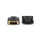 deleyCON HDMI to DVI Adapter - HDMI Female to DVI Male [plated contacts] (Electronics)