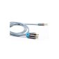Cable 3.5mm (Slim) to 2x RCA