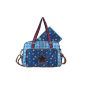 Lief 440-5547 Hearts and Stars Diaper Bag, 31 x 39 x 14 cm, navy