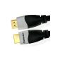 Ivuna Advanced High Speed ​​HDMI cable 12m (12 feet) with Ethernet (Latest version 2.0 / 1.4a, 21 Gbps) 1080p 4k2k ARC UHD Full HD LCD GOLD plasma and LED TVs and also supports 3D for XBOX ONE Sony PS4 Sky HD DVD Blu-ray Nintendo Wii U (electronic)