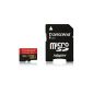 Transcend 32GB microSDHC Memory Card Class 10 UHS-I with adapter TS32GUSDHC10U1 (Personal Computers)