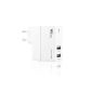 amzdeal® Multiport Power adapter / USB Charger / universal charger / wall charger with 2 USB ports for iPad Air, iPad Mini, iPhone 5 5S 4S, Samsung etc (EU plug) (White) (Electronics)