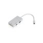 Patuoxun® Thunderbolt port Mini DisplayPort to HDMI DVI DisplayPort VGA Adapter Cable 3 in 1 for Apple MacBook Air, iMac, Mac Pro, Mac mini, Microsoft Surface Pro / Pro 2/3 Pro, Thinkpad X1 / Carbon / Touch / Helix ( Electronics)