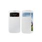 Swees® S Case Cover View Flip Cover with window and + Screen Protector for Samsung Galaxy S4 PEN IV S i9500 - White (Electronics)