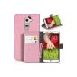 DONZO Wallet Structure Case for LG G2 Pink (Electronics)