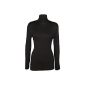 WearAll - Oversized ladies turtleneck long sleeve Elastic Bodycon Top - 5 colors - Size 44-54 (Textiles)