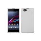 Silicone Case for Sony Xperia Z1 Compact - S-style white - Cover PhoneNatic ​​Cover + Protector (Electronics)