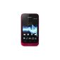 Sony Xperia Tipo SI1263-4359.3 Smartphone Google Android 4.0 (ICS) aGPS / GSM GPRS / EDGE wireless internal memory of 2.9 GB Red (Electronics)