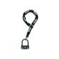 ABUSE - 58 + U Lock Motorcycle Chain Approved SRA LOOP 120 cm Black (Automotive)
