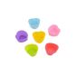 6pcs Primeshop-shaped heart Silcone individual utensils Cup Cake Muffin Moulds (kitchen)
