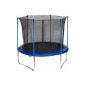 Mastec garden trampoline 305 cm - Safety net - blue or green (Sport)