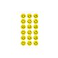 180 Yellow Smiley Face Stickers ø 2cm - Lächlen - joy - reward (toy)