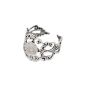Housweety-20 Adjustable Flower Ring Holders Watermark 18.3mm Dia.  -design-personalized charm for fashion (Jewelry)