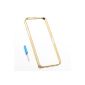 Luxury Champagne JZK Lightweight aluminum metal frame bumper Case Cover for iPhone 5 5G 5th 5S (Electronics)
