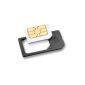Visionaer ® Micro Sim Adapter / Adapter for iPad / iPhone 4G & PATENTED MADE IN GERMANY (Electronics)