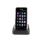 mumbi USB Docking Station Samsung i9000 Galaxy S / i9001 Galaxy S PLUS desktop charger Dual Dock with EXTRA battery compartment (Wireless Phone Accessory)