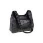 Lorenz - Leather handbag with twin handles real (1976) - Black (Luggage)