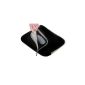 Netbook bag black to 11.6 inches and USB compartment for stick made of neoprene and polyester