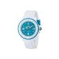 ICE-Watch - Mixed Watch - Quartz Analog - Ice White - White - turquoise - Unisex - Dial Turquoise - White Silicone Bracelet - SI.WT.US11 (Watch)