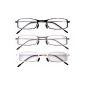 Eyekepper 3 Pack of reading glasses of different colors (Health and Beauty)