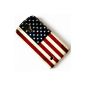 CHSH Flip Leather Skin Case Cover Protective Hard Cover Case for Samsung Galaxy S4 IV I9500 Retro US flag Kingdom (Electronics)