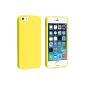 For iPhone 5 / 5S, TPU and Silicone Gel Case for iPhone 5 / 5S, Yellow (Electronics)