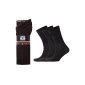 Man Socks - 100% cotton - Black - Size 39-45 - 12 pairs (Clothing)