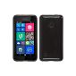 Silicone Case for Nokia Lumia 530 - transparent black - Cover PhoneNatic ​​Cover + Protector (Electronics)