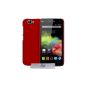 Hard shell Soft Red EXTRA FINE Wiko Rainbow and Rainbow 4G + PEN and 3 FREE MOVIES (Electronics)
