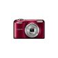 Nikon Coolpix L31 Digital Camera (16 Megapixel, 5x opt. Zoom, 6.7 cm (2.6 inch) display, HD video) Red (Electronics)