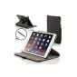 ForeFront Cases® Case for iPad mini - leatherette - Rotating / Rotating Stand function - Magnetic Auto Sleep / Wake function - included stylus - Black (Electronics)