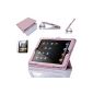ATC iPad 4 Case Bag Pink Smart Cover incl. Foil set and pen for Apple The New iPad 3 / iPad 4 (Electronics)