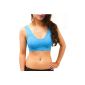 SODACODA Bra Ahh Bra Padded style -Top Sport Sports Bra - white - flesh - Black-fuchsia-turquoise-pink-pastel blue, with removable pads (S-XXXL) (Others)