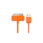 3M Extralang Orange iPhone USB Cable / Data Cable for iPhone / Charging Cable for iPhone or iPod (iPad Sync Only) (Electronics)