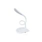 14 LED eye protection desk lamp touch-sensitive LED Light Table Lamp 3 level dimmable brightness table lamp with flexible neck USB charging Charge 1.5 Watt White (Office supplies & stationery)