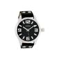 Oozoo XXL watch with leather strap - C4709 - black (clock)