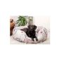 Knuffelwuff Cuddly dog ​​bed with two functions XXL 110 x 95cm - elements Red (Misc.)