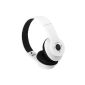 3 in 1 Bluetooth Headset Wireless USB Foldable Stereo music for home, travel, fitness, sport with integrated microphone to dial and receive calls - Bluetooth, TF Card Music Player, FM Radio - White (Electronics)