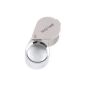tinxi® 10 fold magnifier pocket magnifier magnifying glass for watchmaker jeweler loupes 21mm (Electronics)