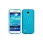 Luxburg® Case Cover Samsung Galaxy S4 Mini TPU Silicone case aquamarine blue / light blue