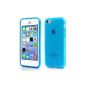 iProtect Cases iPhone 5c shell soft matt transparent blue (Electronics)