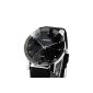 Alienwork Sinobi fashion elegant quartz watch black Black leather U981-01 (Watch)