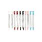 PACK 10 Metal Retractable Stylus Touch Stylus touch pen for Nintendo 3DS (Video Game)