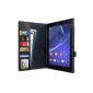 eFabrik Case Sony Xperia Tablet Z2 10.1 inches 25,7cm (SGP511 / SGP512 / SGP521) Protective Case Cover Cover Tablet PC Accessories stand inside compartments Tablet Cover leatherette black (Electronics)