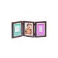 Baby Art 34120072 double frame for photo and hand / footprint, brown / blue / pink (Baby Product)