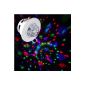 Tomorrowtop 3W full color LED Voice Activated Rotating DJ Disco Stage Light RGB ceiling lamp