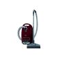 Miele vacuum cleaner Complete C3 Cat & Dog Powerline / EEK D / particularly suitable for pet owners / Active AirClean filter / 3-piece integrated accessories / Comfort-cable rewind / plus / minus foot control / turbo brush STB 205-3 blackberry red (household goods)