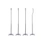 2 pairs of speaker stands / satellite stand in each 4.5kg load, Speaker Stand / Speaker Stand silver column (Electronics)