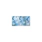 5 aluminum hanging decorations - blue swirls with snowflakes - Christmas (Toy)
